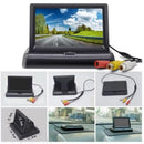 Kit Câmera de Ré Visão Noturna + Monitor Retrátil 4,3” | Estacionamento Seguro Universal 12V