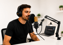 Kit Microfone Profissional BM800 Dourado com Braço Articulado e Pop Filter