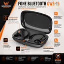 Fone de Ouvido Sem Fio Bluetooth OWS-15 com Microfone e Som Estéreo