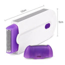 Depilador Elétrico Feminino Finishing Touch Recarregável USB Sem Dor Portátil com Luz LED