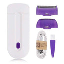 Depilador Elétrico Feminino Finishing Touch Recarregável USB Sem Dor Portátil com Luz LED
