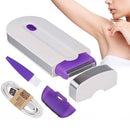 Depilador Elétrico Feminino Finishing Touch Recarregável USB Sem Dor Portátil com Luz LED