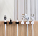 Fixador de Cabos Magnético Autoadesivo – Organizador de Fios Prático para Mesa, Celular e Notebook
