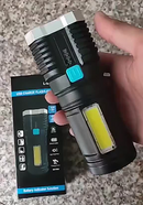 Lanterna LED Forte 1500m Super Potente 4 Luminárias Recarregável USB Portátil Ultra Brilhante