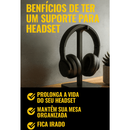Suporte de Mesa para Fone Headset Controle Gamer Universal Elegante Minimalista