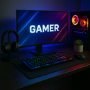 Suporte de Mesa para Fone Headset Controle Gamer Universal Elegante Minimalista