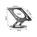 Suporte de Metal Ajustável Para Notebook 10 a 17" Dobrável 360° Giratório Reforçado Portátil Base Estável