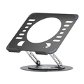 Suporte de Metal Ajustável para Notebook  – Dobrável, Giratório 360°, Reforçado e Portátil (10” a 17”)
