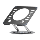 Suporte de Metal Ajustável para Notebook  – Dobrável, Giratório 360°, Reforçado e Portátil (10” a 17”)