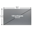 Tela de Projeção Profissional Anti-Luz 4K Full HD – Cinema em Casa