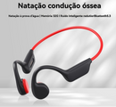 Fone de Ouvido de Condução Óssea Bluetooth X7 IPX8 à Prova d’Água com MP3 32GB – Ideal para Natação