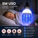 Lâmpada LED Mata Mosquitos 15W E27 – Iluminação + Inseticida Elétrico Bivolt